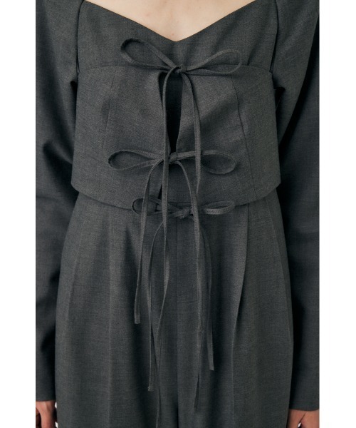 MOUSSY（マウジー）の「LAYERED オールインワン（つなぎ/オールインワン・レディース・杢グレー/ブラック・1/2）」の12枚目の写真