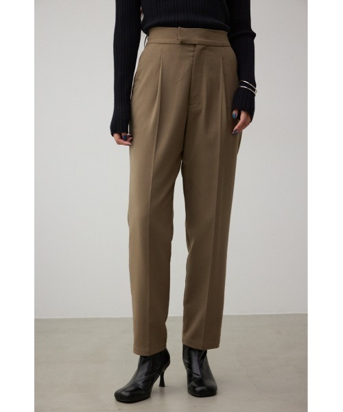 AZUL by moussy(アズールバイマウジー)の「B-HEATヴィーナステーパードパンツ(スラックス・レディース・カーキ/ブラック/ブルー/イエロー系その他/グレー・LARGE/SMALL/MEDIUM)」の3枚目の写真