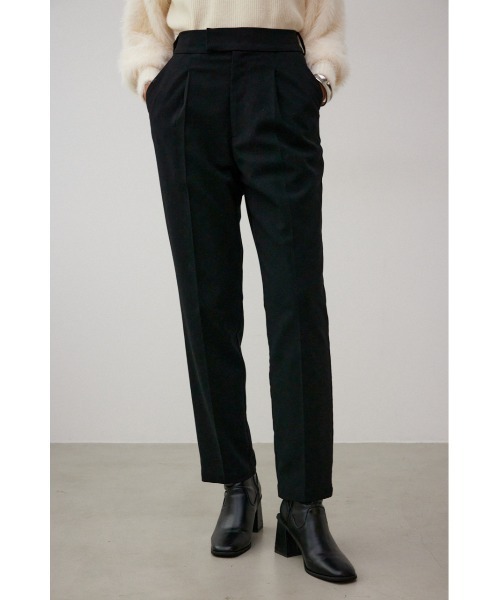 AZUL by moussy(アズールバイマウジー)の「B-HEATヴィーナステーパードパンツ(スラックス・レディース・カーキ/ブラック/ブルー/イエロー系その他/グレー・LARGE/SMALL/MEDIUM)」の2枚目の写真