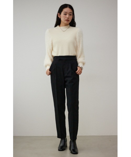 AZUL by moussy(アズールバイマウジー)の「B-HEATヴィーナステーパードパンツ(スラックス・レディース・カーキ/ブラック/ブルー/イエロー系その他/グレー・LARGE/SMALL/MEDIUM)」の7枚目の写真