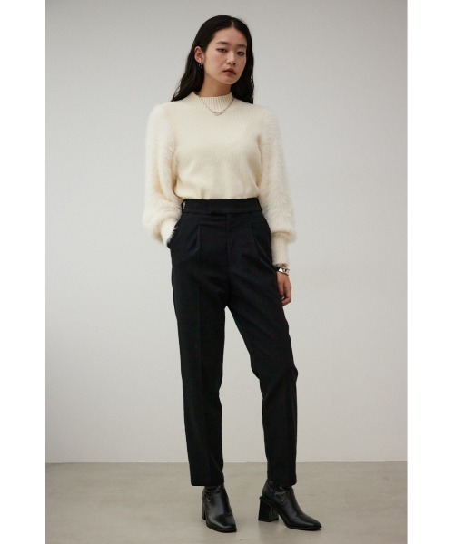 AZUL by moussy(アズールバイマウジー)の「B-HEATヴィーナステーパードパンツ(スラックス・レディース・カーキ/ブラック/ブルー/イエロー系その他/グレー・LARGE/SMALL/MEDIUM)」の8枚目の写真