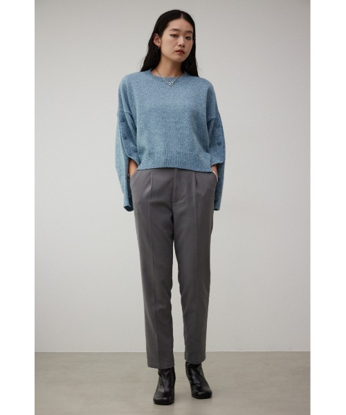 AZUL by moussy(アズールバイマウジー)の「B-HEATヴィーナステーパードパンツ(スラックス・レディース・カーキ/ブラック/ブルー/イエロー系その他/グレー・LARGE/SMALL/MEDIUM)」の18枚目の写真