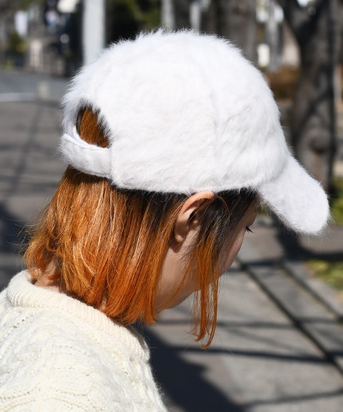 Fun & Daily（ファンアンドデイリー）の「F&D : ファーベースボールキャップ（キャップ・レディース・ブラック/グレー/ホワイト・FREE）」の6枚目の写真