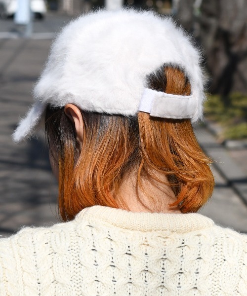 Fun & Daily（ファンアンドデイリー）の「F&D : ファーベースボールキャップ（キャップ・レディース・ブラック/グレー/ホワイト・FREE）」の5枚目の写真