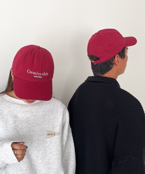 CANAL JEAN（キャナルジーン）の「smileyranna × THE BEST CAFE "Creative club"ロゴCAP（キャップ・レディース・レッド・ONE SIZE）」の10枚目の写真