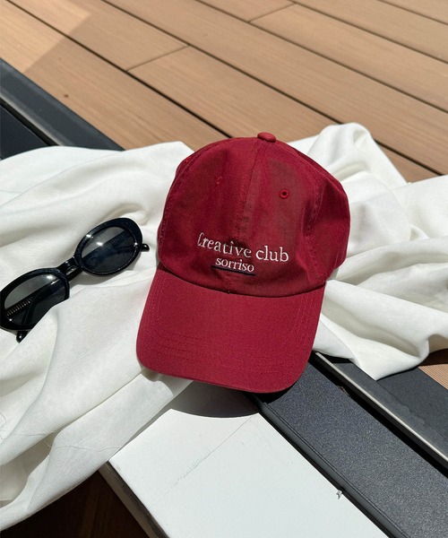 CANAL JEAN（キャナルジーン）の「smileyranna × THE BEST CAFE "Creative club"ロゴCAP（キャップ・レディース・レッド・ONE SIZE）」の20枚目の写真