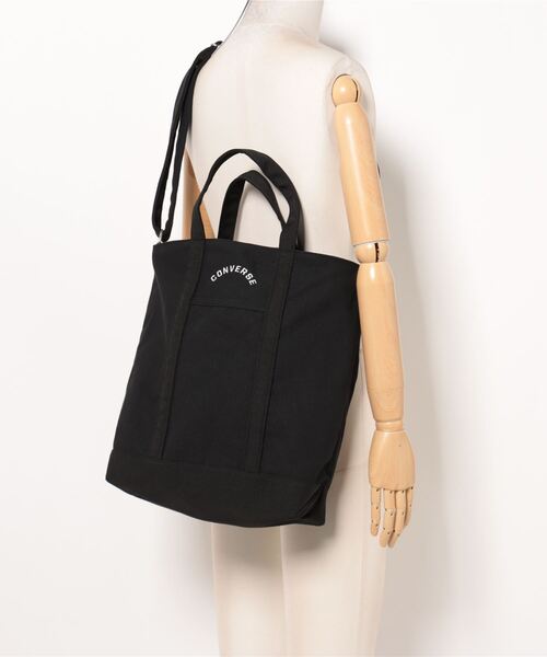 CONVERSE（コンバース）の「【CONVERSE】ARCH TOTE BAG M/トートバッグ/肩掛け/斜め掛け/手提げ/カバン/コンバース（トートバッグ・メンズ・ブラック/アイボリー/グリーン/レッド/ネイビー・FREE）」の6枚目の写真