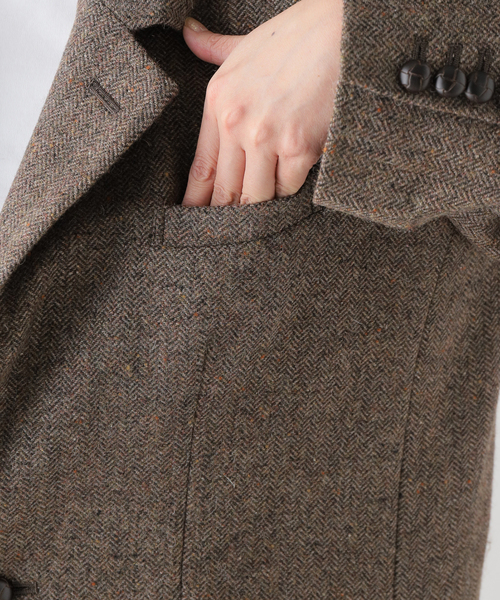 セール】シェットランドツイードオーバージャケット（テーラード