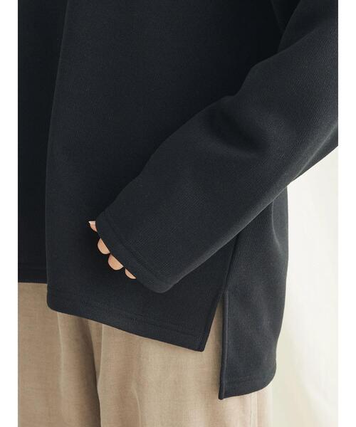 CRAFT STANDARD BOUTIQUE(クラフトスタンダードブティック)の「ニットフリースキーネックプルオーバー(ニット/セーター・レディース・ブラック/アイボリー/ブラウン・L/M)」の9枚目の写真