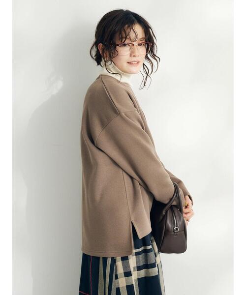 CRAFT STANDARD BOUTIQUE(クラフトスタンダードブティック)の「ニットフリースキーネックプルオーバー(ニット/セーター・レディース・ブラック/アイボリー/ブラウン・L/M)」の17枚目の写真