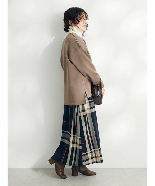 CRAFT STANDARD BOUTIQUE(クラフトスタンダードブティック)の「ニットフリースキーネックプルオーバー(ニット/セーター・レディース・ブラック/アイボリー/ブラウン・L/M)」の20枚目の写真
