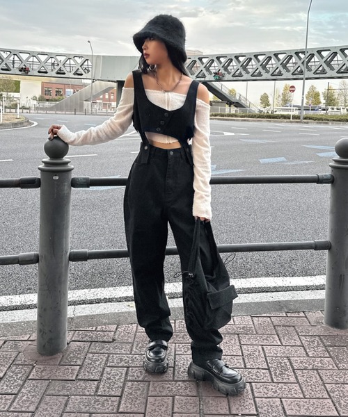 LVEU.(ラブユ.)の「【LVEU.】モヘアバケットハット / 帽子 ハット バケハ モヘア 起毛 ブラック(ハット・レディース・ブラック・FREE)」の9枚目の写真