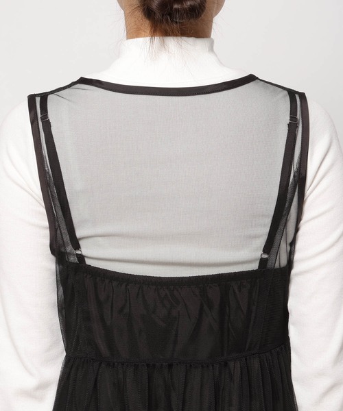 PAGEBOY（ページボーイ）の「チュールレイヤードワンピース（ワンピース・レディース・ホワイト/ブラック/ホワイト系その他・FREE）」の11枚目の写真
