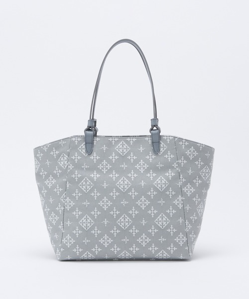 極美品 russet Lily コットンジャガード トートバッグ リリー 極美品 russet Lily コットンジャガード トートバッグ リリー 極