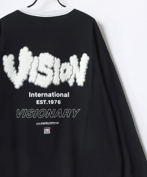 VISION STREET WEAR(ヴィジョンストリートウェア)の「VISION STREET WEAR/ヴィジョンストリートウェア オーバーサイズ グラフィック リンガー/総柄/バックプリント/フォト ロングスリーブTシャツ/ロンT/長袖 トップス プルオーバー/レディース メンズ(Tシャツ/カットソー・メンズ・ブラック系その他/ホワイト系その他2/ブラック系その他3/ブラック/ブラック系その他2/ホワイト/ホワイト系その他/ホワイト系その他3・M/L/LL)」の18枚目の写真
