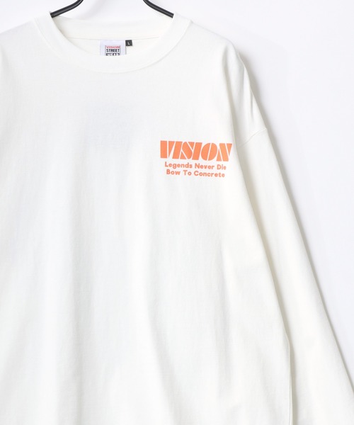 VISION STREET WEAR(ヴィジョンストリートウェア)の「VISION STREET WEAR/ヴィジョンストリートウェア オーバーサイズ グラフィック リンガー/総柄/バックプリント/フォト ロングスリーブTシャツ/ロンT/長袖 トップス プルオーバー/レディース メンズ(Tシャツ/カットソー・メンズ・ブラック系その他/ホワイト系その他2/ブラック系その他3/ブラック/ブラック系その他2/ホワイト/ホワイト系その他/ホワイト系その他3・M/L/LL)」の15枚目の写真