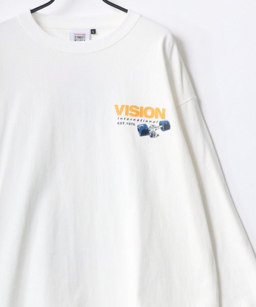 VISION STREET WEAR(ヴィジョンストリートウェア)の「VISION STREET WEAR/ヴィジョンストリートウェア オーバーサイズ グラフィック リンガー/総柄/バックプリント/フォト ロングスリーブTシャツ/ロンT/長袖 トップス プルオーバー/レディース メンズ(Tシャツ/カットソー・メンズ・ブラック系その他/ホワイト系その他2/ブラック系その他3/ブラック/ブラック系その他2/ホワイト/ホワイト系その他/ホワイト系その他3・M/L/LL)」の13枚目の写真