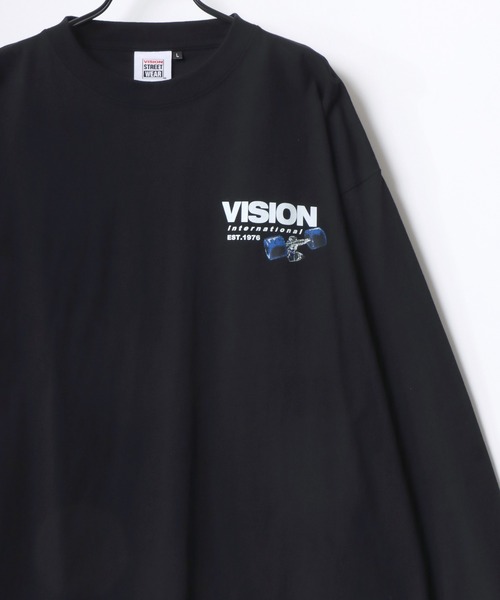 VISION STREET WEAR(ヴィジョンストリートウェア)の「VISION STREET WEAR/ヴィジョンストリートウェア オーバーサイズ グラフィック リンガー/総柄/バックプリント/フォト ロングスリーブTシャツ/ロンT/長袖 トップス プルオーバー/レディース メンズ(Tシャツ/カットソー・メンズ・ブラック系その他/ホワイト系その他2/ブラック系その他3/ブラック/ブラック系その他2/ホワイト/ホワイト系その他/ホワイト系その他3・M/L/LL)」の21枚目の写真