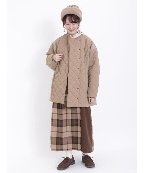 Samansa Mos2(サマンサ モスモス)の「キルティング切替ブルゾン(ブルゾン・レディース・ベージュ/カーキ/オフホワイト・F)」の18枚目の写真