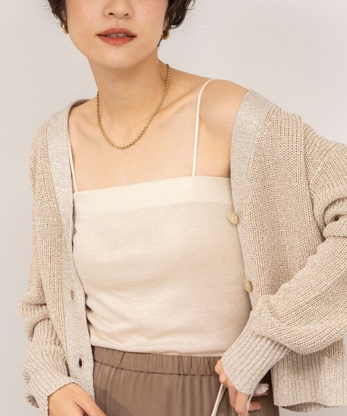 NOLLEY’S（ノーリーズ）の「カップ付き2WAYキャミソール（キャミソール・レディース・ゴールド/ホワイト/ブラック・FREE）」の3枚目の写真