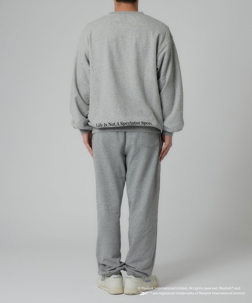 Reebok（リーボック）の「【Reebok別注】裏毛スウェットオーバーパンツ（スウェットパンツ・メンズ・グレー/ネイビー・LARGE/MEDIUM）」の5枚目の写真