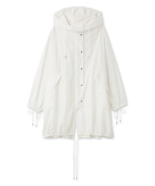 美品✨FRAY.ID 　サイドスリット　モッズコート　ホワイト　フリー フレイ サイドスリットモッズコート FRAY I.D（フレイアイディー