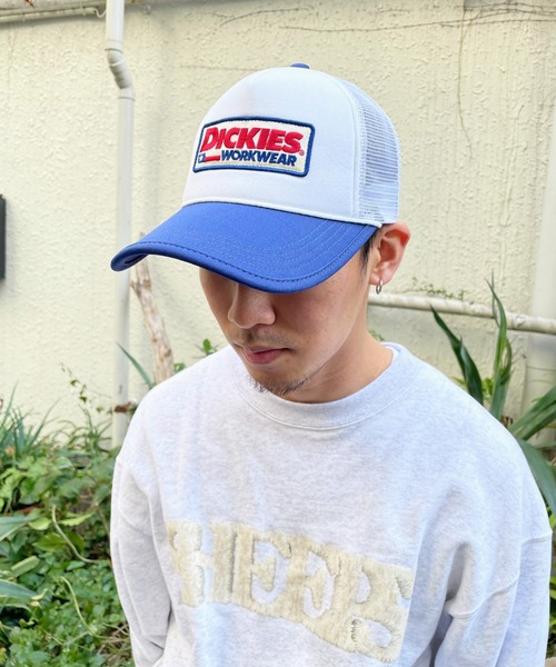 Dickies（ディッキーズ）の「【DICKIES】URETHANE WAPPEN MESHCAP/メッシュキャップ（キャップ・メンズ・ホワイト/ブラック/ブルー・FREE）」の8枚目の写真