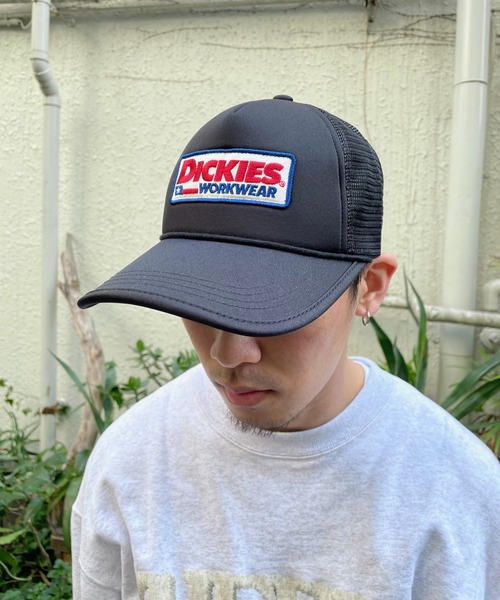 Dickies（ディッキーズ）の「【DICKIES】URETHANE WAPPEN MESHCAP/メッシュキャップ（キャップ・メンズ・ホワイト/ブラック/ブルー・FREE）」の4枚目の写真