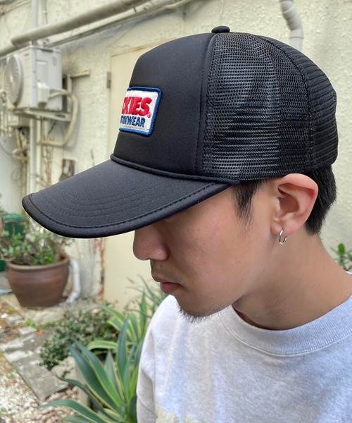 Dickies（ディッキーズ）の「【DICKIES】URETHANE WAPPEN MESHCAP/メッシュキャップ（キャップ・メンズ・ホワイト/ブラック/ブルー・FREE）」の6枚目の写真