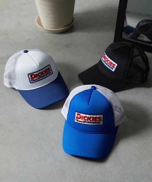 Dickies（ディッキーズ）の「【DICKIES】URETHANE WAPPEN MESHCAP/メッシュキャップ（キャップ・メンズ・ホワイト/ブラック/ブルー・FREE）」の14枚目の写真