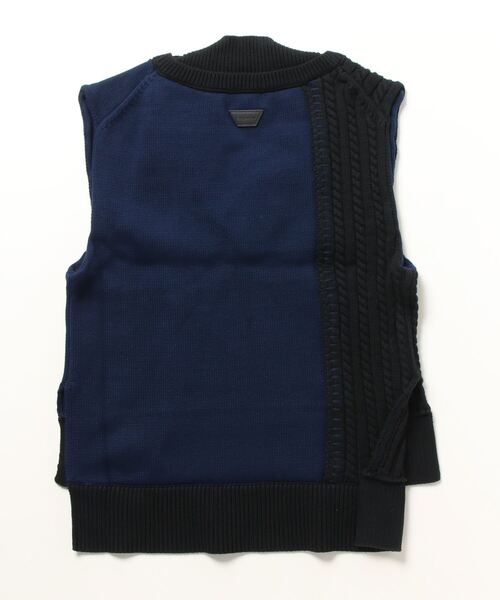 FORSOMEONE（フォーサムワン）の「FORSOMEONE DAMAGE KNIT VEST（ベスト・メンズ・ベージュ/ブラック・46）」の15枚目の写真