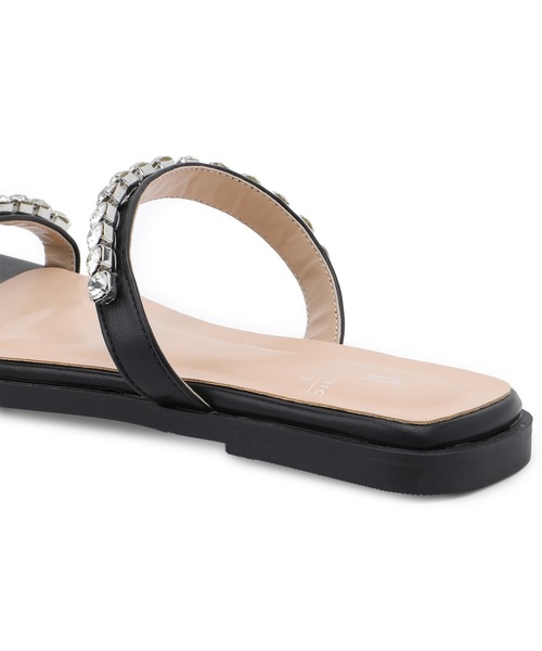 ROPE' PICNIC（ロペピクニック）の「ビジュー・パールバンドフラットサンダル（サンダル・レディース・シルバー/ピンク系その他2/ブラック・24.0cm/23.0cm）」の10枚目の写真