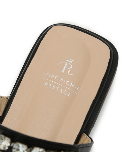 ROPE' PICNIC（ロペピクニック）の「ビジュー・パールバンドフラットサンダル（サンダル・レディース・シルバー/ピンク系その他2/ブラック・24.0cm/23.0cm）」の13枚目の写真