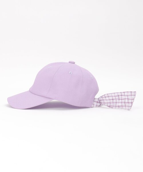 ikka（イッカ）の「【メディア紹介商品】後ろリボンキャップ（キャップ・キッズ・ベージュ/ミント/ライトパープル/ネイビー・FREE）」の6枚目の写真