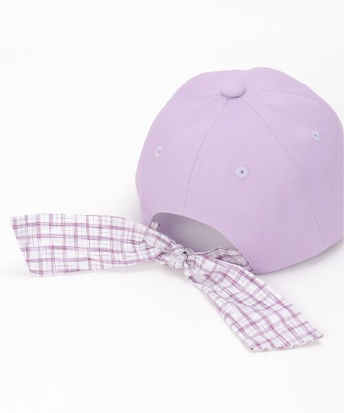 ikka（イッカ）の「【メディア紹介商品】後ろリボンキャップ（キャップ・キッズ・ベージュ/ミント/ライトパープル/ネイビー・FREE）」の9枚目の写真