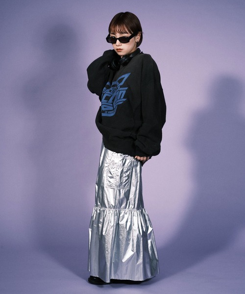 RePRODUCTION LABEL(リプロダクションレーベル)の「【ユニセックス】【RePRODUCTION LABEL / リプロダクションレーベル】サークルロゴオーバースウェット(スウェット・レディース・パープル/ブラック・FREE)」の22枚目の写真