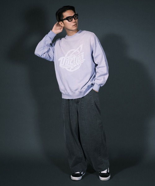 RePRODUCTION LABEL(リプロダクションレーベル)の「【ユニセックス】【RePRODUCTION LABEL / リプロダクションレーベル】サークルロゴオーバースウェット(スウェット・レディース・パープル/ブラック・FREE)」の19枚目の写真