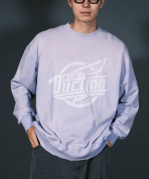 RePRODUCTION LABEL(リプロダクションレーベル)の「【ユニセックス】【RePRODUCTION LABEL / リプロダクションレーベル】サークルロゴオーバースウェット(スウェット・レディース・パープル/ブラック・FREE)」の16枚目の写真