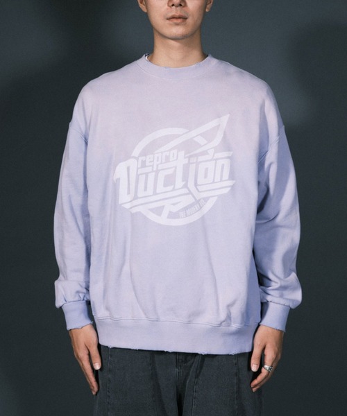 RePRODUCTION LABEL(リプロダクションレーベル)の「【ユニセックス】【RePRODUCTION LABEL / リプロダクションレーベル】サークルロゴオーバースウェット(スウェット・レディース・パープル/ブラック・FREE)」の10枚目の写真