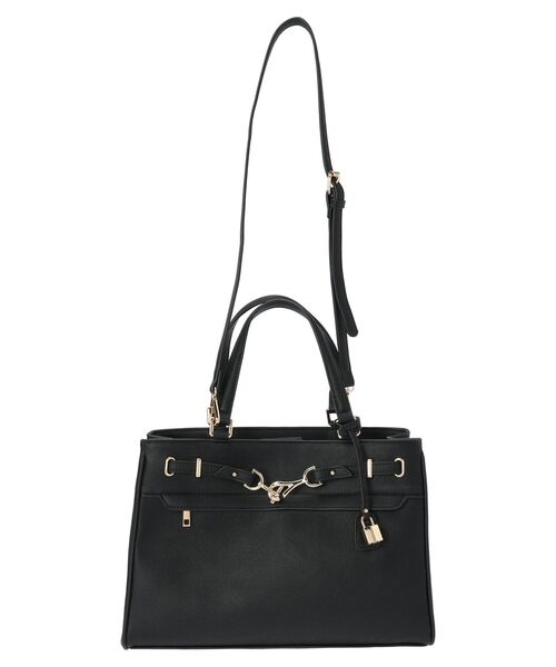 YECCA VECCA（イェッカヴェッカ）の「ベルトデザイントートバッグ（トートバッグ・レディース・ブラック/ベージュ・FREE）」の21枚目の写真