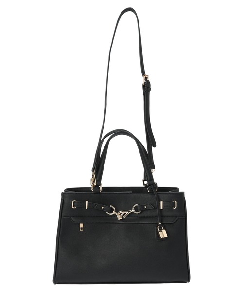 YECCA VECCA（イェッカヴェッカ）の「ベルトデザイントートバッグ（トートバッグ・レディース・ブラック/ベージュ・FREE）」の12枚目の写真