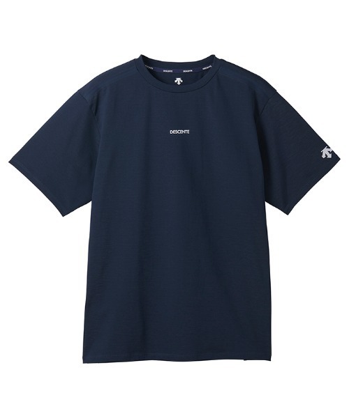 【新品未使用】DESCENTE ネイビー ハーブスリーブシャツ 特価セールショップ DESCENTE ネイビー ハーブスリーブシャツ 【公式通販】