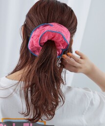 Ray BEAMS | Ray BEAMS / バイカラー レース シュシュ(その他ヘアアクセサリー)