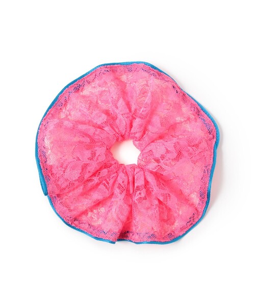 Ray BEAMS（レイビームス）の「Ray BEAMS / バイカラー レース シュシュ（その他ヘアアクセサリー・レディース・ブルー系その他2/グリーン/レッド系その他3・ONE SIZE）」の4枚目の写真