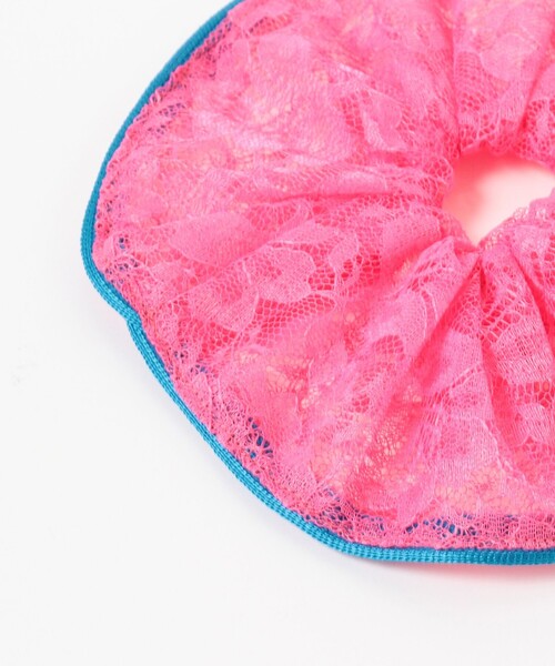 Ray BEAMS（レイビームス）の「Ray BEAMS / バイカラー レース シュシュ（その他ヘアアクセサリー・レディース・ブルー系その他2/グリーン/レッド系その他3・ONE SIZE）」の5枚目の写真