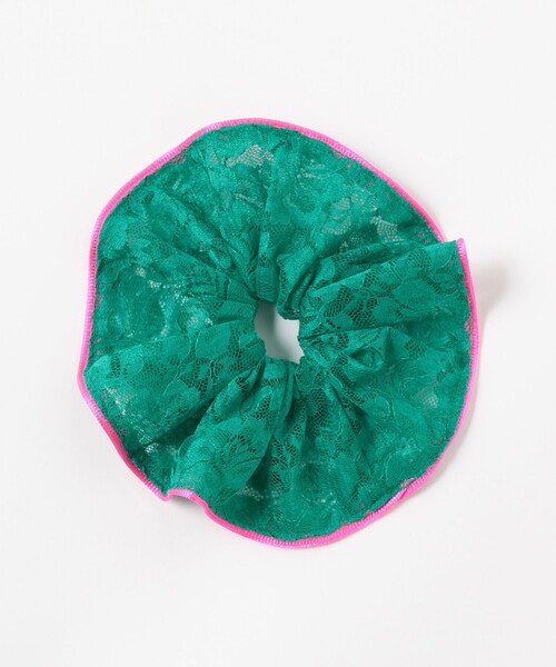 Ray BEAMS（レイビームス）の「Ray BEAMS / バイカラー レース シュシュ（その他ヘアアクセサリー・レディース・ブルー系その他2/グリーン/レッド系その他3・ONE SIZE）」の6枚目の写真