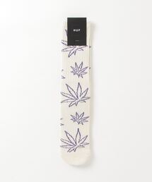 【HUF】ハフ OUTLINE PLANTLIFE SOCK クルーソックス 靴下 SK00787