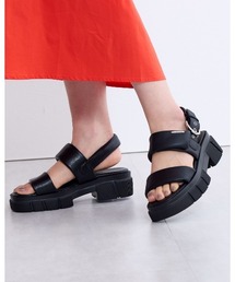 HIMIKO | 【HIMIKO】厚底パデットサンダル/641220(サンダル)