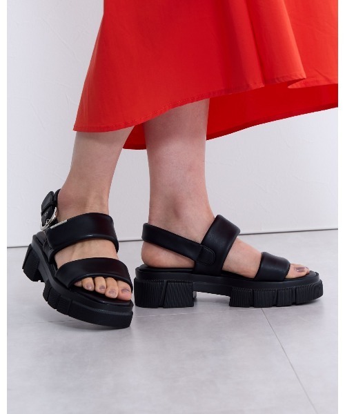 HIMIKO（ヒミコ）の「【HIMIKO】厚底パデットサンダル/641220（サンダル・レディース・ブラック/アイボリー/ボルドー・22.5cm/23.0cm/23.5cm/24.0cm/24.5cm/25.0cm/22.0cm/25.5cm/21.5cm/26.0cm/26.5cm）」の15枚目の写真