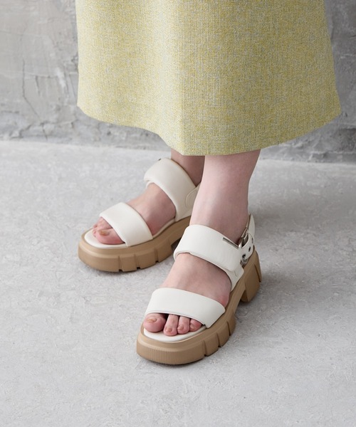 HIMIKO（ヒミコ）の「【HIMIKO】厚底パデットサンダル/641220（サンダル・レディース・ブラック/アイボリー/ボルドー・22.5cm/23.0cm/23.5cm/24.0cm/24.5cm/25.0cm/22.0cm/25.5cm/21.5cm/26.0cm/26.5cm）」の17枚目の写真